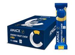 Amacx Energ&iacute;a Fruta Barra 38g - Pi&ntilde;a (12)