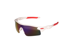 HBS Cycling Glasses Polarized Purple/Green - White/Red