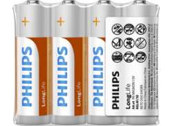 Philips Longlife AA R6 Bater&iacute;as - Caja 12 x 4