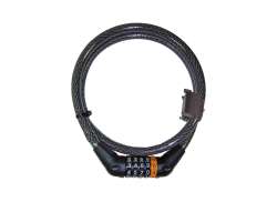 Seguridad Plus Z69 D&iacute;gito-Candado De Cable 150 cm &Oslash;12mm - Negro