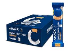 Amacx Energ&iacute;a Fruta Barra 38g - Naranja (12)
