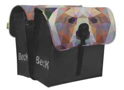 Beck Peque&ntilde;o Doble Alforja 35L Oso - Negro/Multi-Color