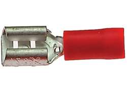 Bofix AMP Conector De Hoja Plano Mujer 6.3mm - Rojo (1)