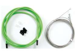 Contec Neo Tope + Juego De Cables De Freno &Oslash;1.5mm Delantero/Trasero - Verde