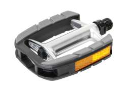 Contec Pedal CPI-036 9/16&quot; Aluminio Reflector Plata/Negro