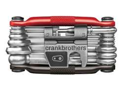Crankbrothers Herramientas M&uacute;ltiples 19-Piezas Aluminio - Negro/Rojo