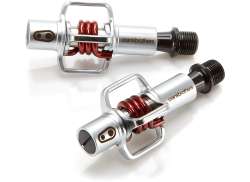 CrankBrothers Pedal Eggbeater 1 - Plata/Rojo