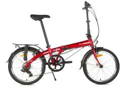 Dahon Vybe Bicicleta Plegable 20&quot; 7V Cambio De Marchas - Rojo