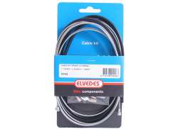 Elvedes Juego De Cables De Freno Universal 1700mm/2250mm - Negro