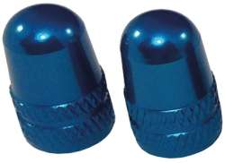 FASI Tap&oacute;n De V&aacute;lvula Aluminio Azul Para. Auto V&aacute;lvula (2)