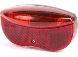 Ikzi Luz Trasera + Reflector 3 LED 50mm - Rojo/Negro
