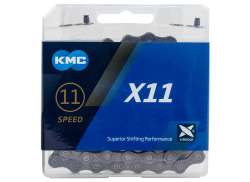 KMC X11R Cadena De Bicicleta 11/128&quot; 11V 114 Eslabones - Gris