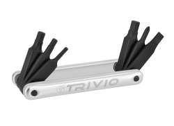 Trivio Mini Tool 6-Piezas Acero/Aluminio - Negro/Plata