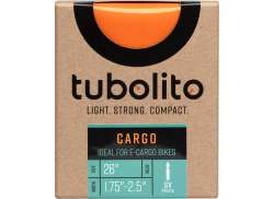 Tubolito Cargo/e-Cargo Tubo Interno 26 x 1.75 - 2.5 Pv - Naranja.