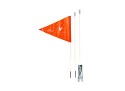 XLC C02 Bandera De Seguridad 3-Piezas - Blanco/Naranja